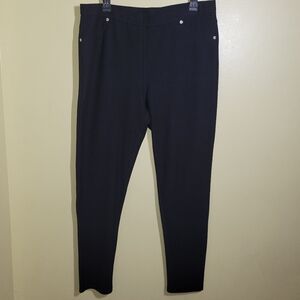 Michael Kors Black Pull-On Skinny Pants 1X